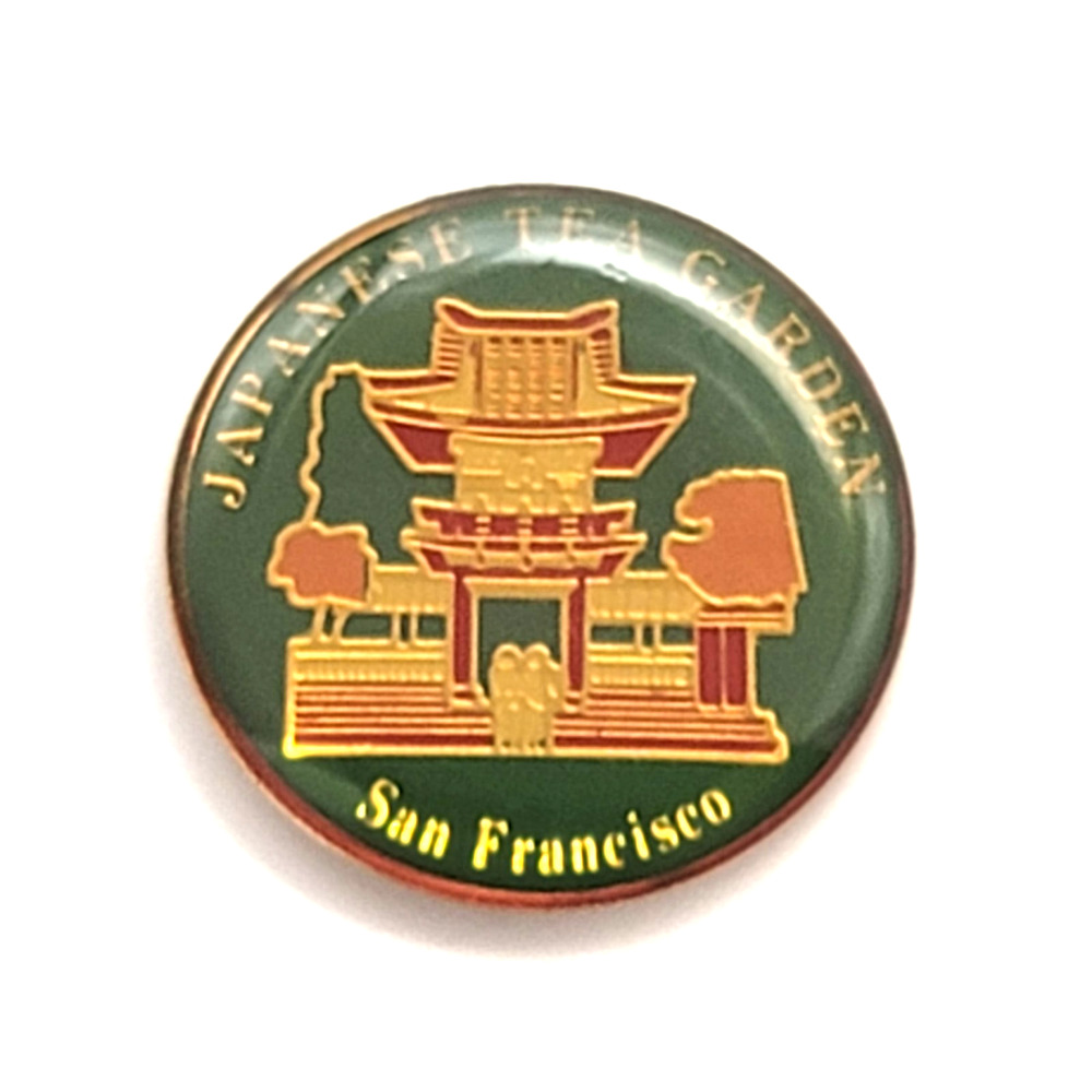 San Francisco Japanese Tea Garden Pagoda Pin Asian Vintage